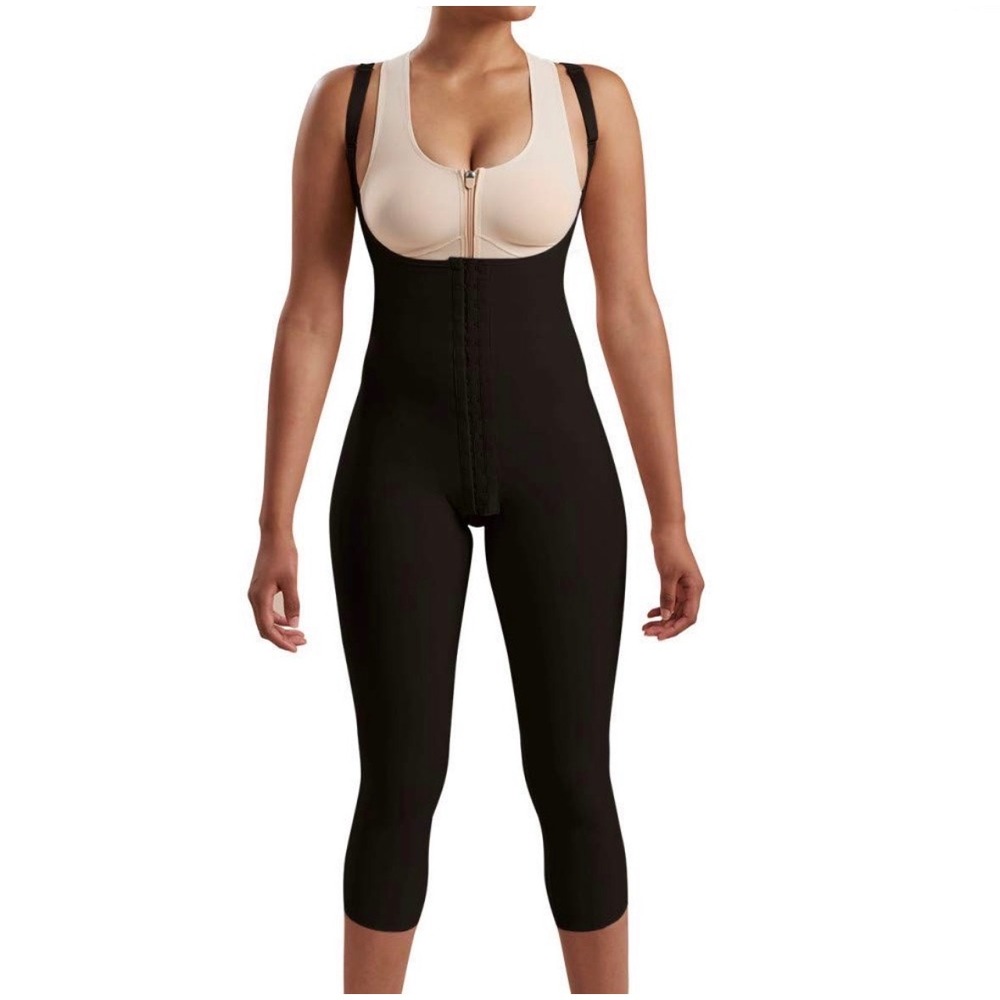 Marena Recovery SFBHM Female Girdle High Back Calf Length Black Medium